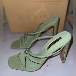 Mint Pistachio Bellini Strappy Sandal Heels